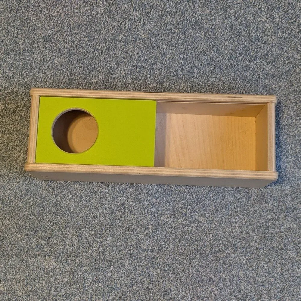 Lovevery Montessori Wooden Sliding Top Box Thinker Play Kit No Felt Ball